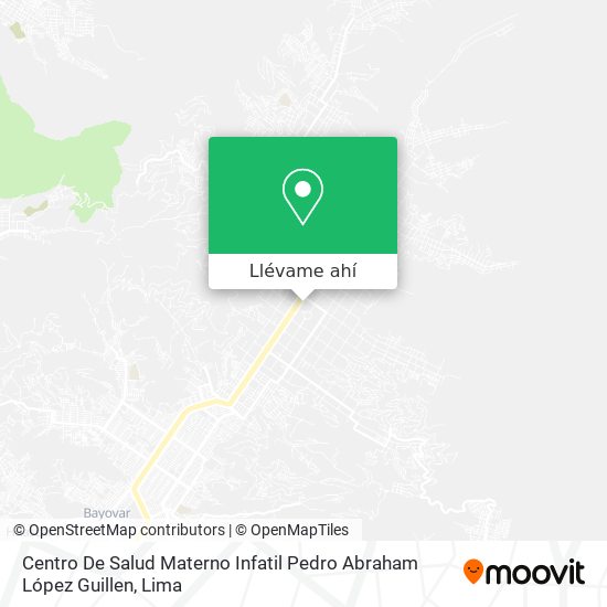 Mapa de Centro De Salud Materno Infatil Pedro Abraham López Guillen