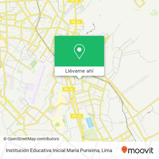 Mapa de Institución Educativa Inicial Maria Purisima