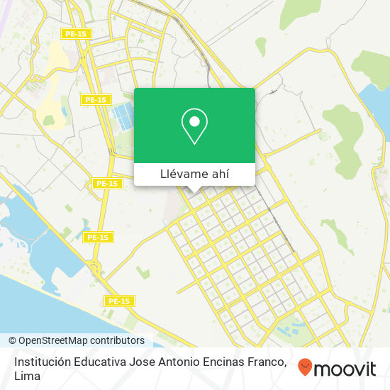 Mapa de Institución Educativa Jose Antonio Encinas Franco