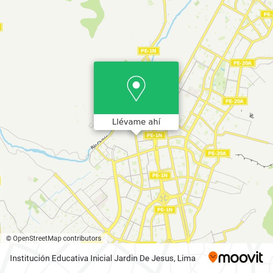 Mapa de Institución Educativa Inicial Jardin De Jesus