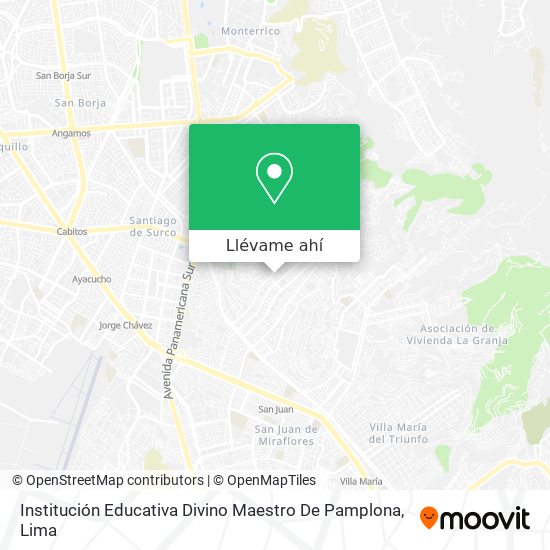 Mapa de Institución Educativa Divino Maestro De Pamplona