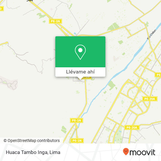 Mapa de Huaca Tambo Inga