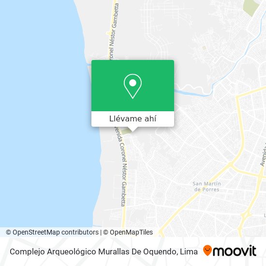 Mapa de Complejo Arqueológico Murallas De Oquendo