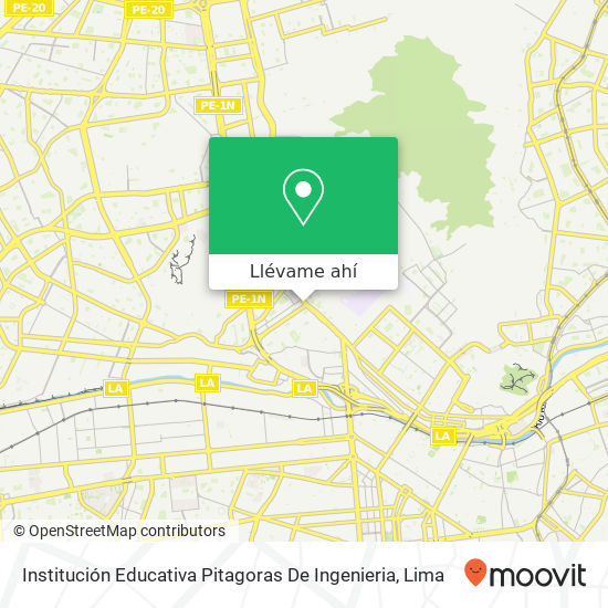 Mapa de Institución Educativa Pitagoras De Ingenieria