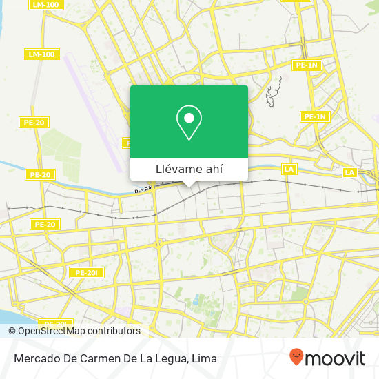 Mapa de Mercado De Carmen De La Legua
