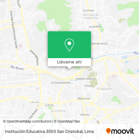 Mapa de Institución Educativa 3003 San Cristobal