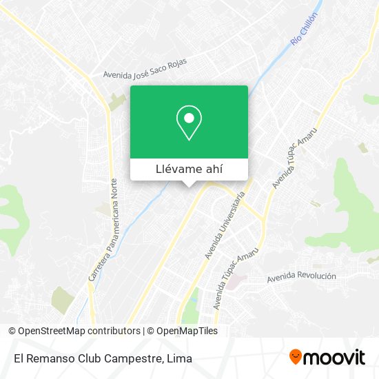 Mapa de El Remanso Club Campestre