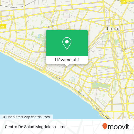 Mapa de Centro De Salud Magdalena
