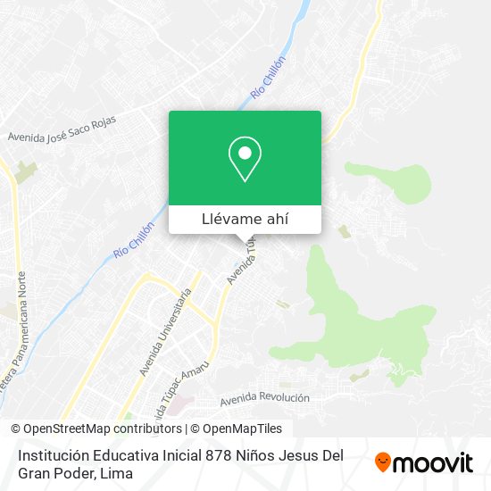 Mapa de Institución Educativa Inicial 878 Niños Jesus Del Gran Poder