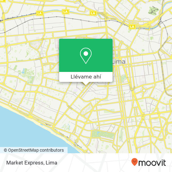 Mapa de Market Express