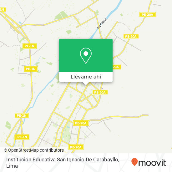 Mapa de Institución Educativa San Ignacio De Carabayllo