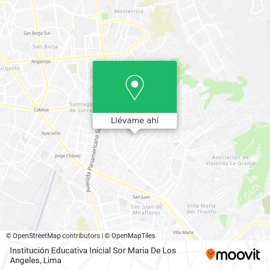 Mapa de Institución Educativa Inicial Sor Maria De Los Angeles