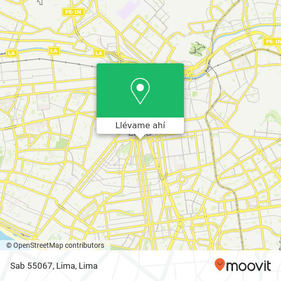 Mapa de Sab 55067, Lima