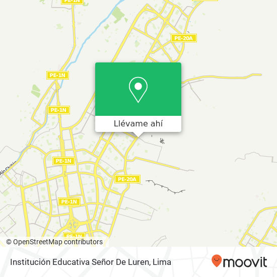 Mapa de Institución Educativa Señor De Luren