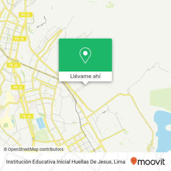 Mapa de Institución Educativa Inicial Huellas De Jesus