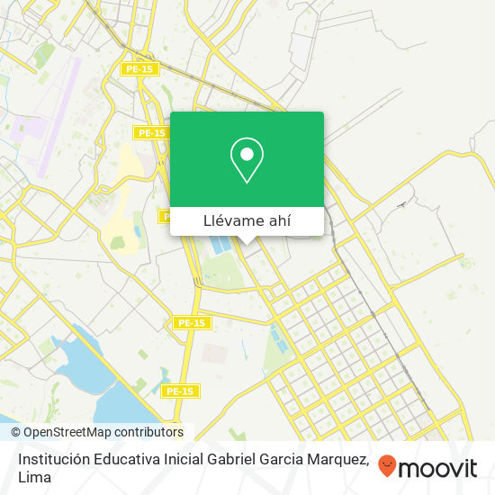 Mapa de Institución Educativa Inicial Gabriel Garcia Marquez