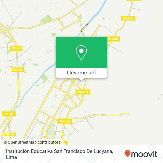 Mapa de Institución Educativa San Francisco De Lucyana