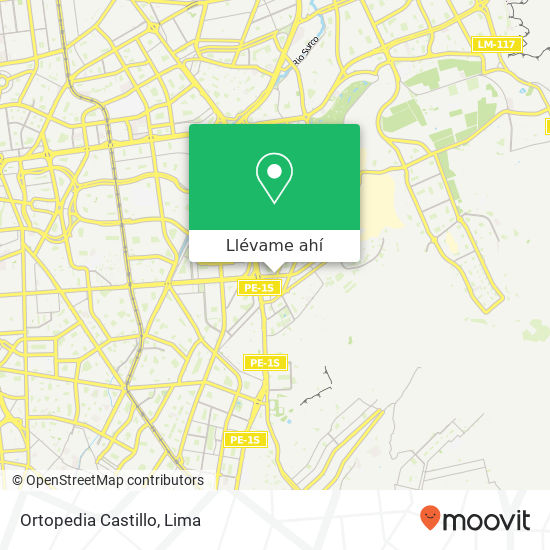 Mapa de Ortopedia Castillo