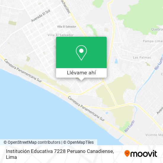 Mapa de Institución Educativa 7228 Peruano Canadiense