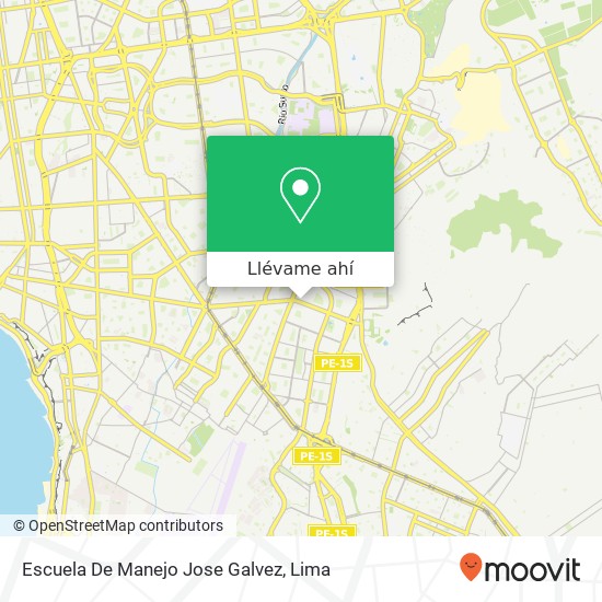 Mapa de Escuela De Manejo Jose Galvez
