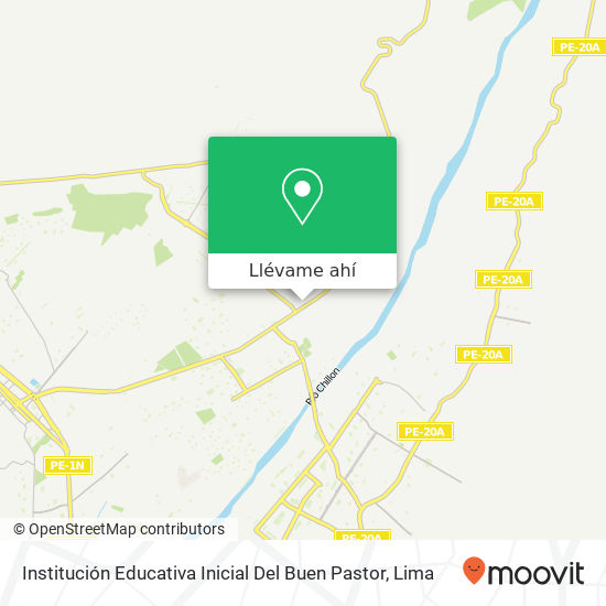 Mapa de Institución Educativa Inicial Del Buen Pastor