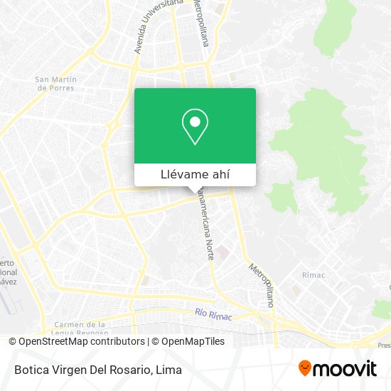 Mapa de Botica Virgen Del Rosario