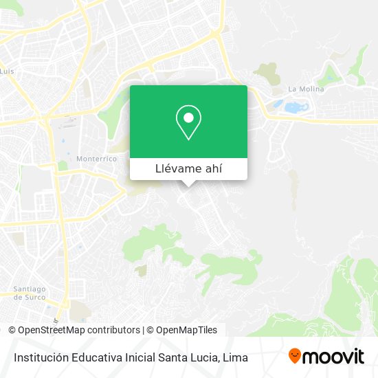 Mapa de Institución Educativa Inicial Santa Lucia