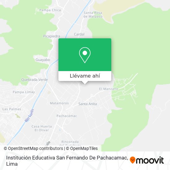 Mapa de Institución Educativa San Fernando De Pachacamac