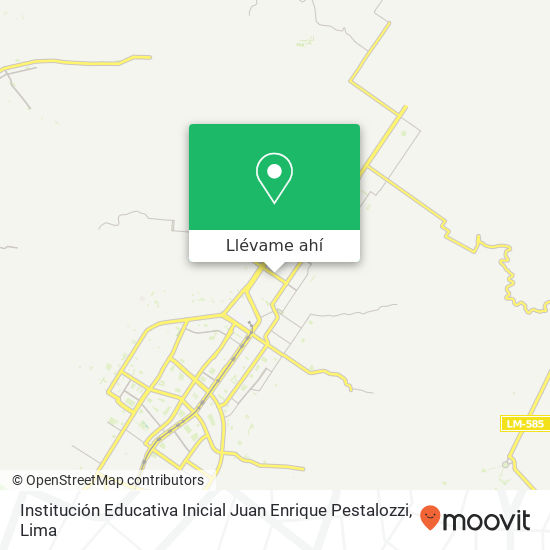 Mapa de Institución Educativa Inicial Juan Enrique Pestalozzi