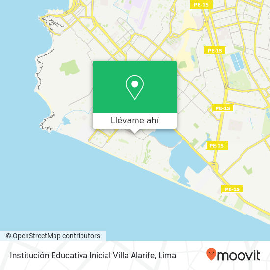 Mapa de Institución Educativa Inicial Villa Alarife
