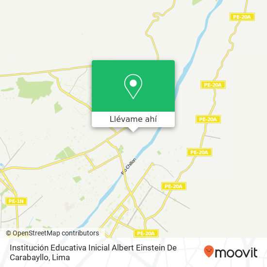 Mapa de Institución Educativa Inicial Albert Einstein De Carabayllo