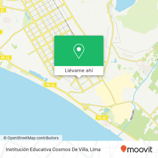 Mapa de Institución Educativa Cosmos De Villa