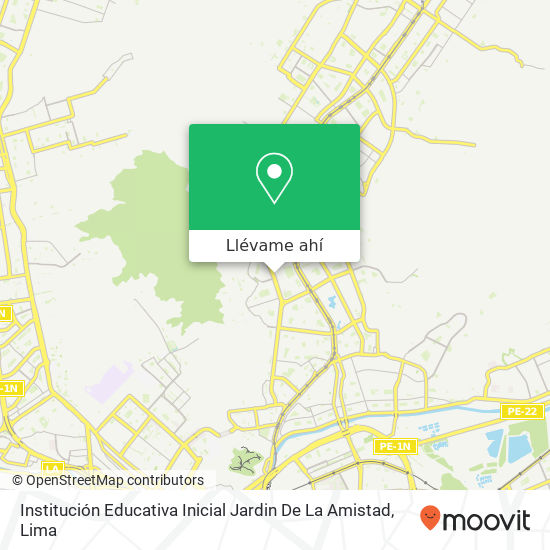 Mapa de Institución Educativa Inicial Jardin De La Amistad