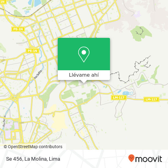 Mapa de Se 456, La Molina