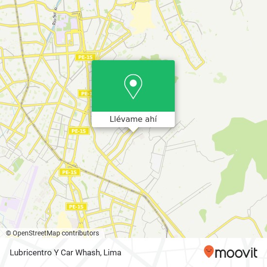 Mapa de Lubricentro Y Car Whash