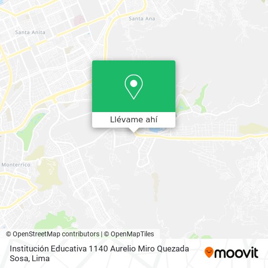 Mapa de Institución Educativa 1140 Aurelio Miro Quezada Sosa