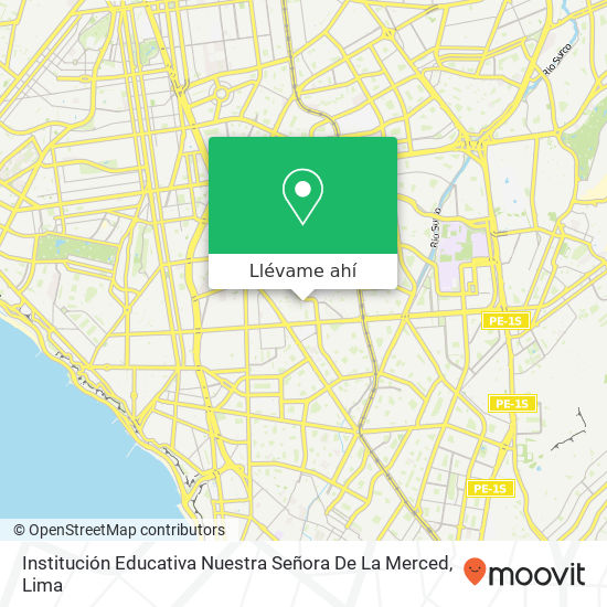 Mapa de Institución Educativa Nuestra Señora De La Merced