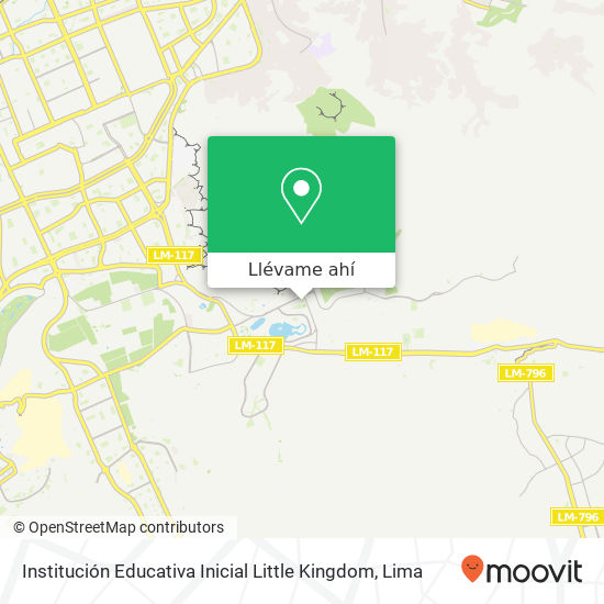 Mapa de Institución Educativa Inicial Little Kingdom