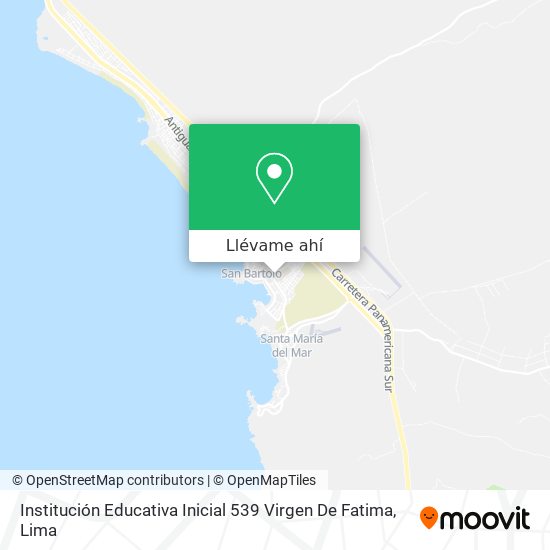 Mapa de Institución Educativa Inicial 539 Virgen De Fatima