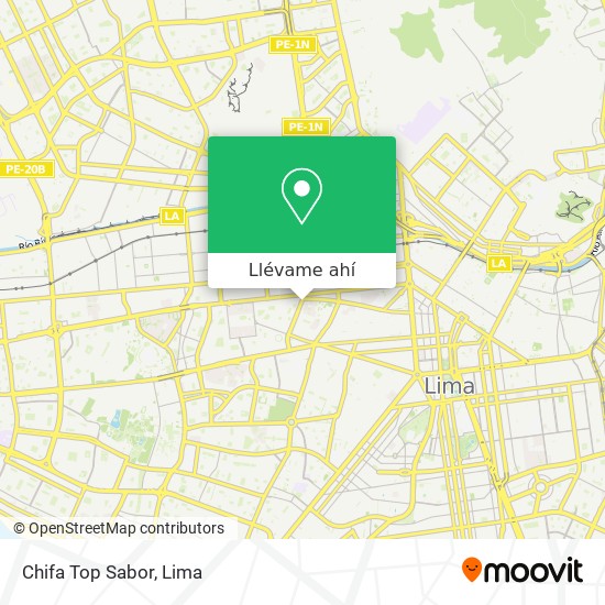 Mapa de Chifa Top Sabor