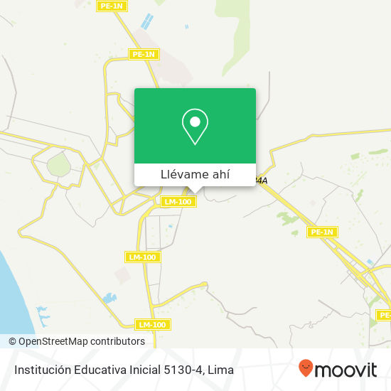 Mapa de Institución Educativa Inicial 5130-4