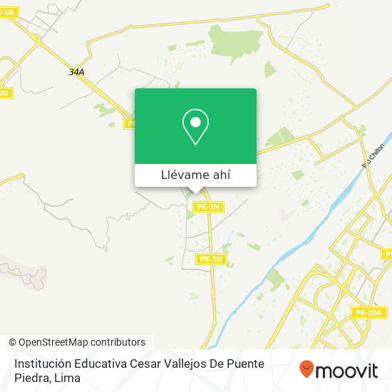 Mapa de Institución Educativa Cesar Vallejos De Puente Piedra