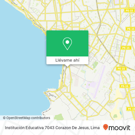 Mapa de Institución Educativa 7043 Corazon De Jesus