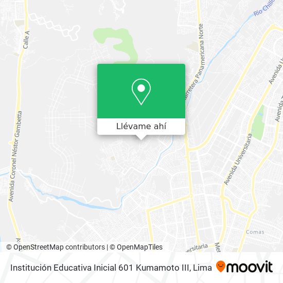 Mapa de Institución Educativa Inicial 601 Kumamoto III