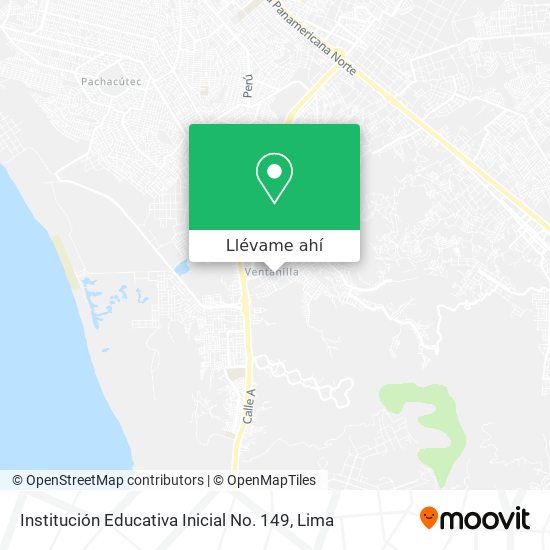 Mapa de Institución Educativa Inicial No. 149