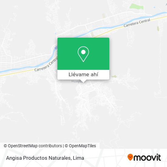 Mapa de Angisa Productos Naturales