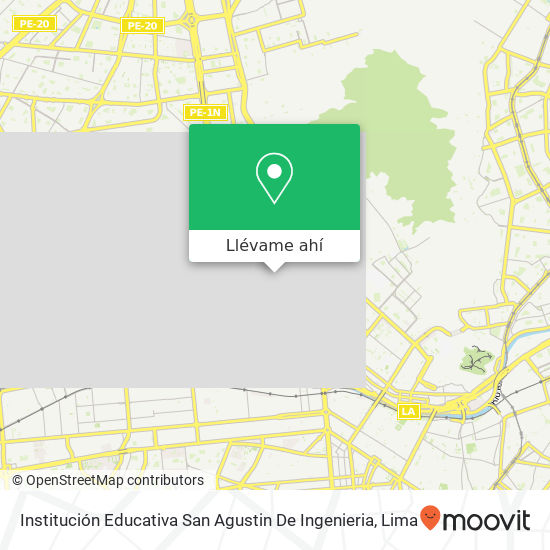 Mapa de Institución Educativa San Agustin De Ingenieria