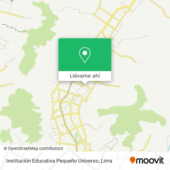 Mapa de Institución Educativa Pequeño Universo