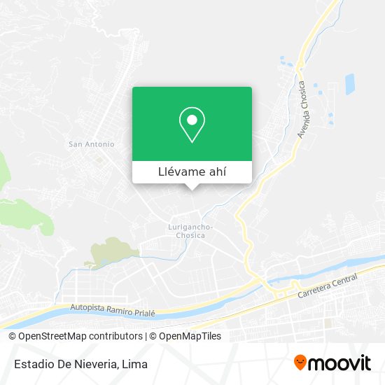 Mapa de Estadio De Nieveria