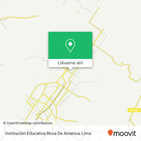 Mapa de Institución Educativa Rosa De America